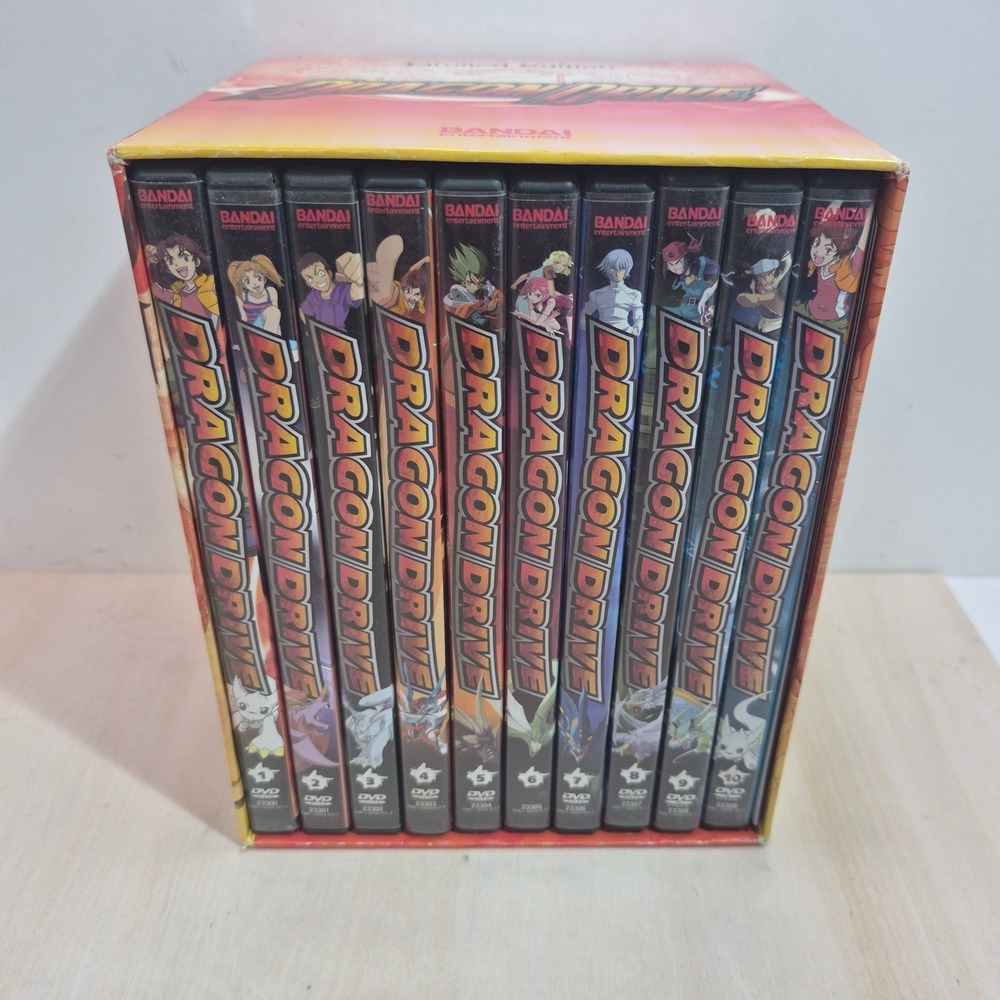 Dragon Drive Limited Edition DVD Box Set Volumes 1-10 Bandai Entertainment Anime